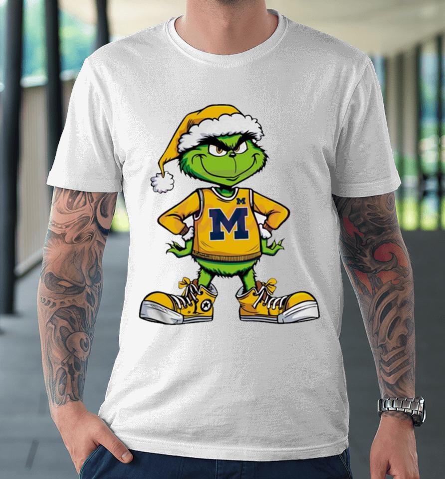 Funny Grinch Michigan Wolverines Ncaa Premium T-Shirt