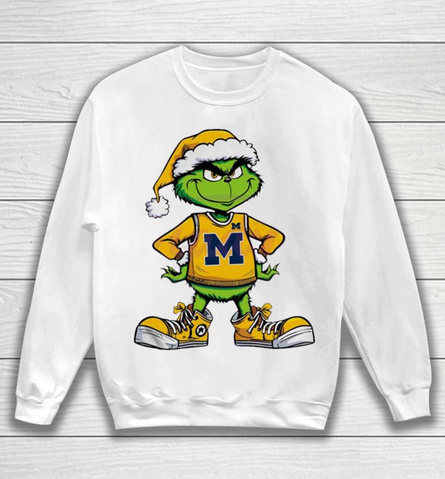 Funny Grinch Michigan Wolverines Ncaa Sweatshirt