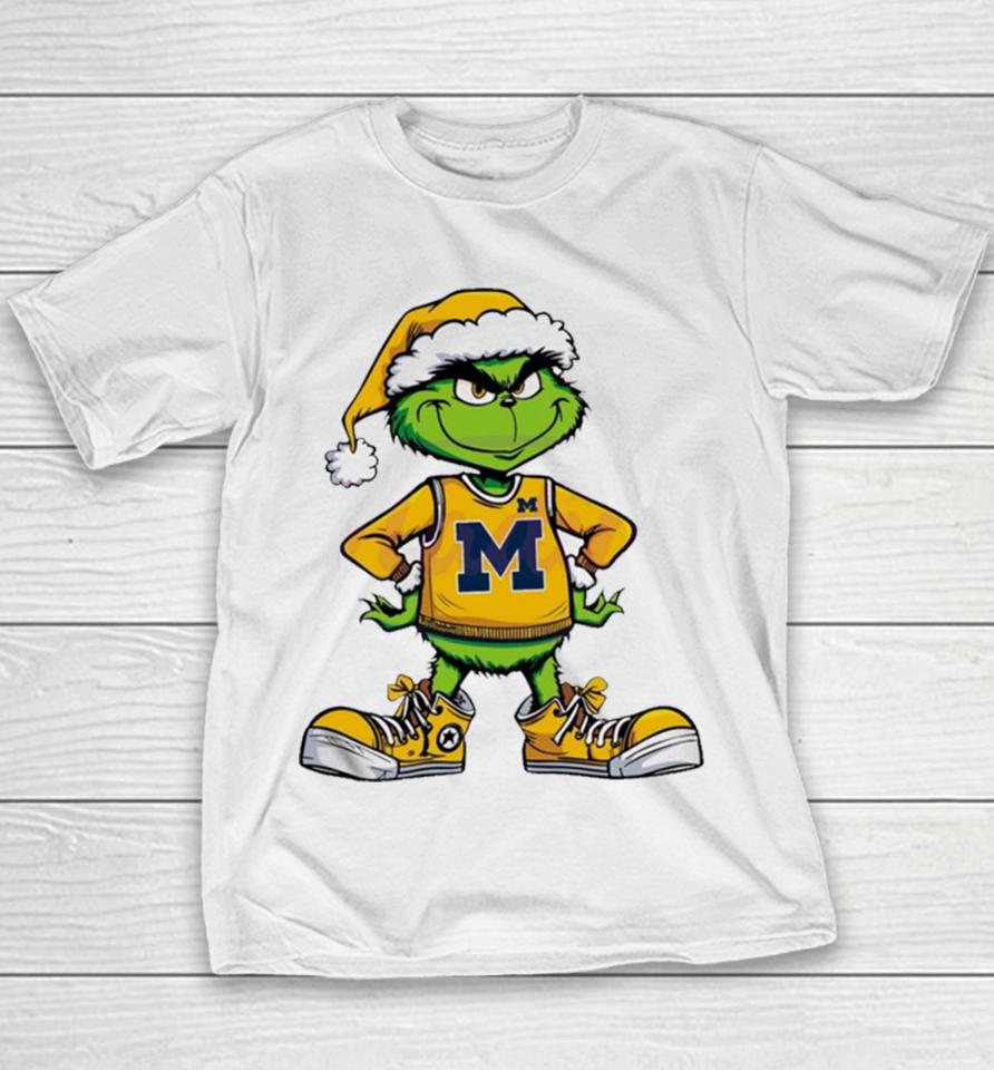 Funny Grinch Michigan Wolverines Ncaa Youth T-Shirt