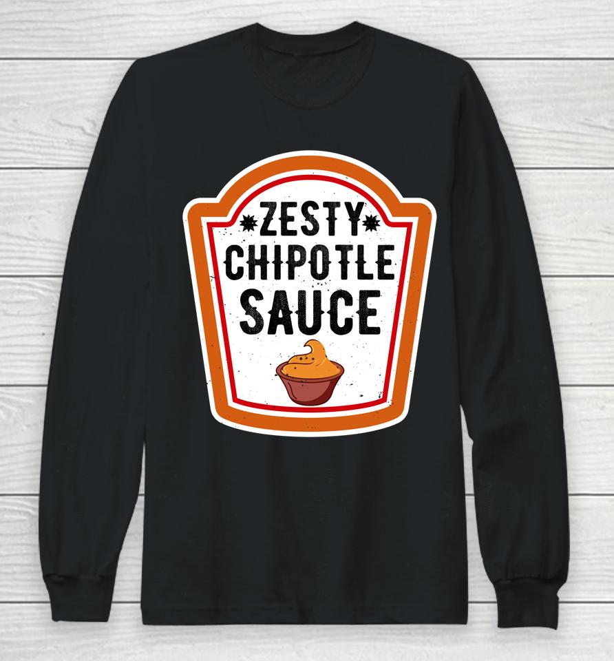 Funny Group Halloween Costume Chipotle Sauce Group Condiment Long Sleeve T-Shirt