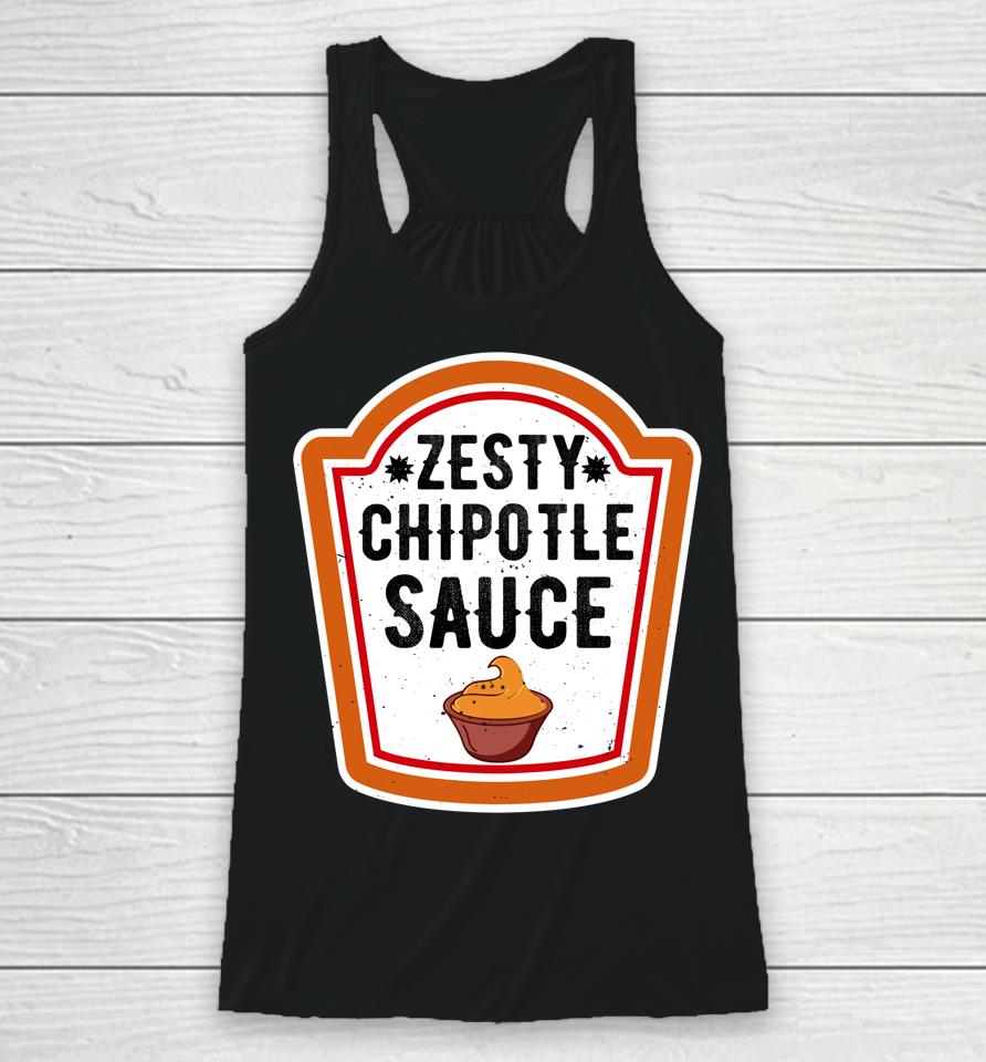 Funny Group Halloween Costume Chipotle Sauce Group Condiment Racerback Tank