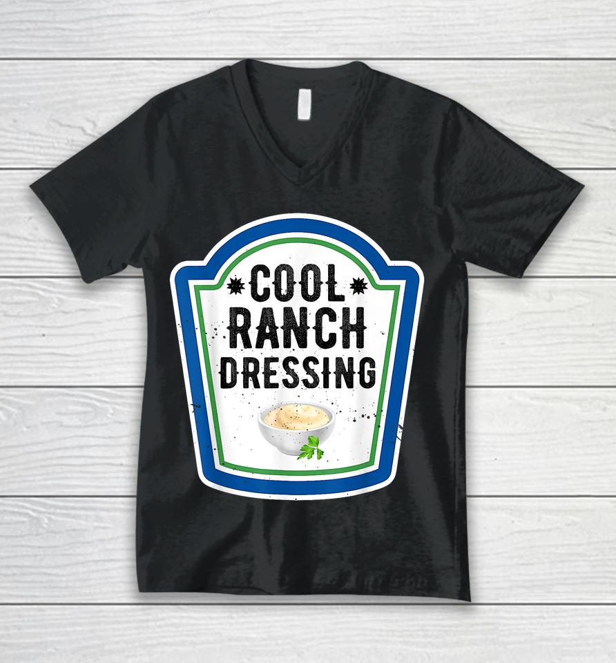 Funny Group Halloween Costume Ranch Dressing Group Condiment Unisex V-Neck T-Shirt