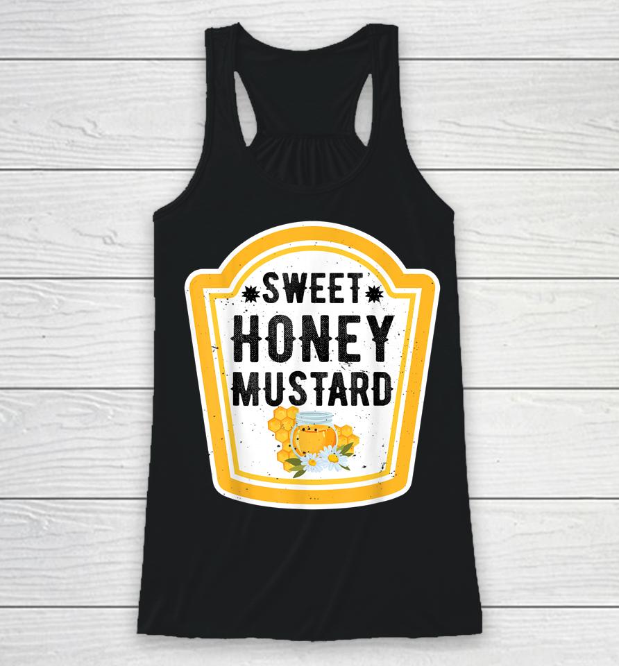 Funny Group Halloween Costume Sweet Honey Mustard Condiment Racerback Tank