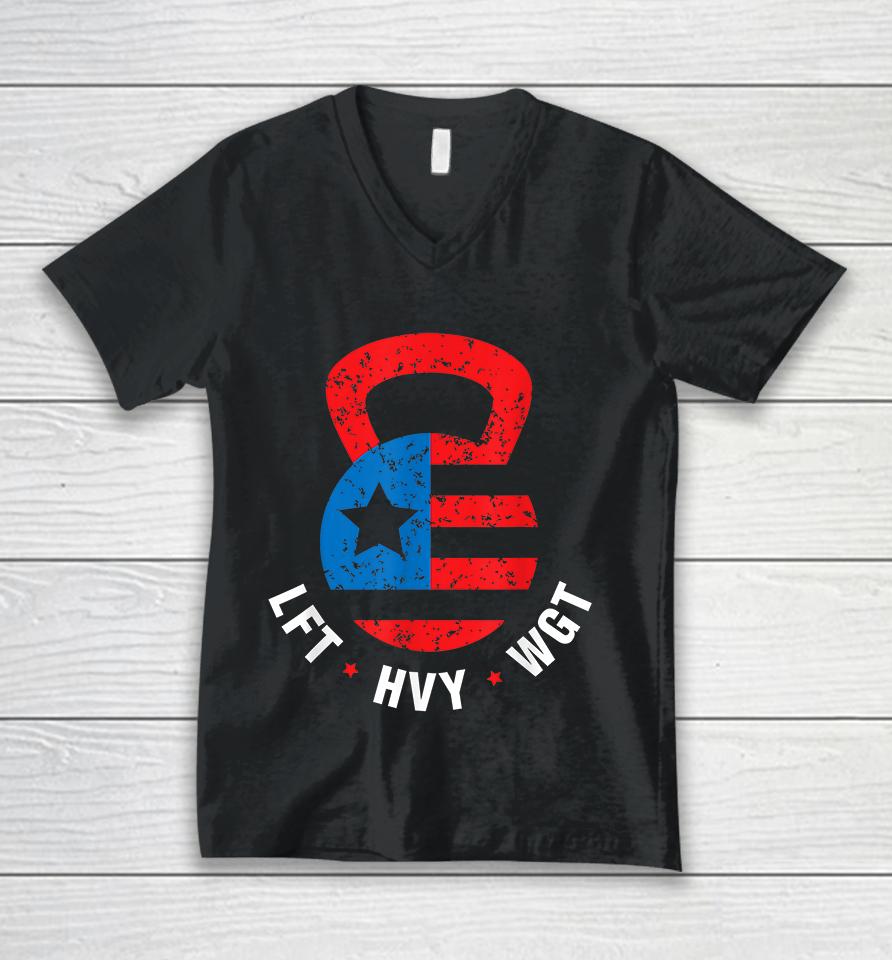 Funny Gym Bro Fitness Workout Gear American Vintage Unisex V-Neck T-Shirt