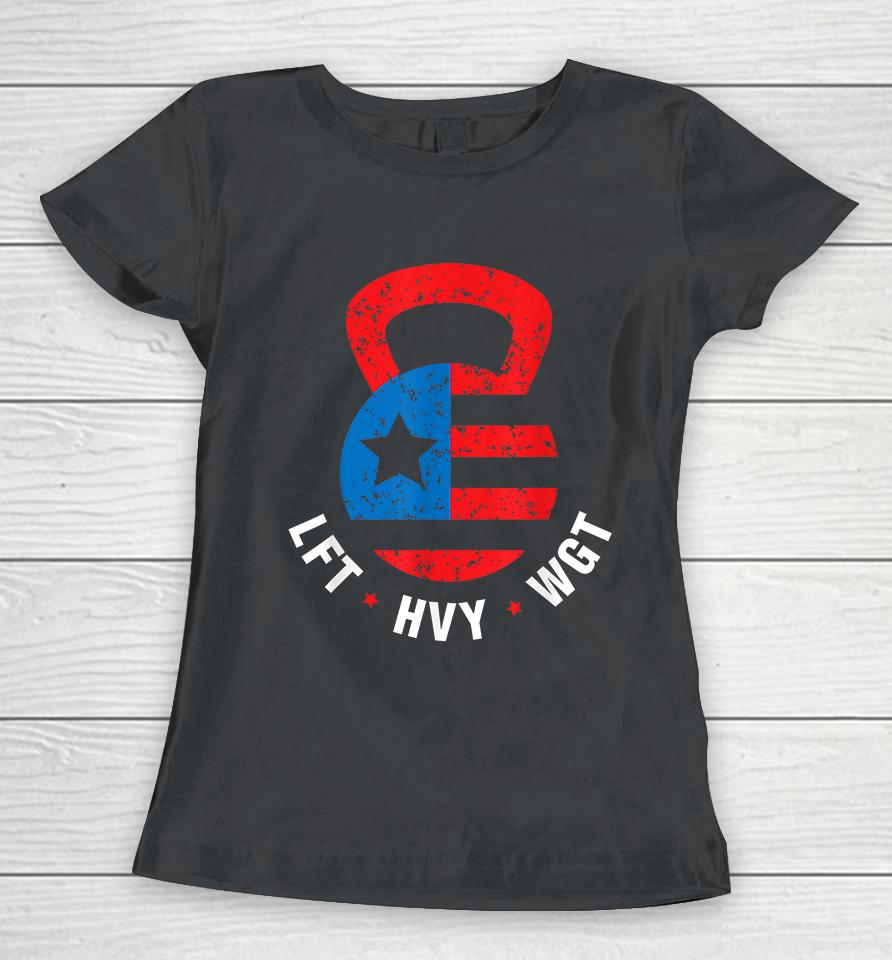 Funny Gym Bro Fitness Workout Gear American Vintage Women T-Shirt