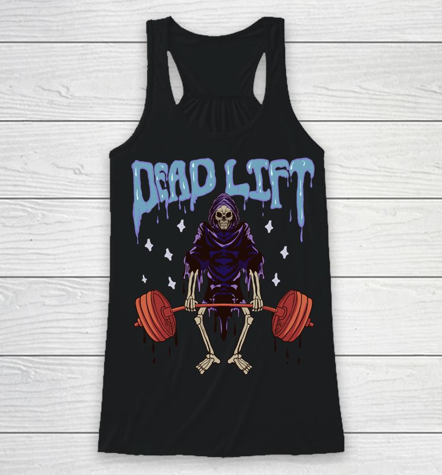 Funny Gym - Grim Reaper Deadlift Workout - Occult Racerback Tank