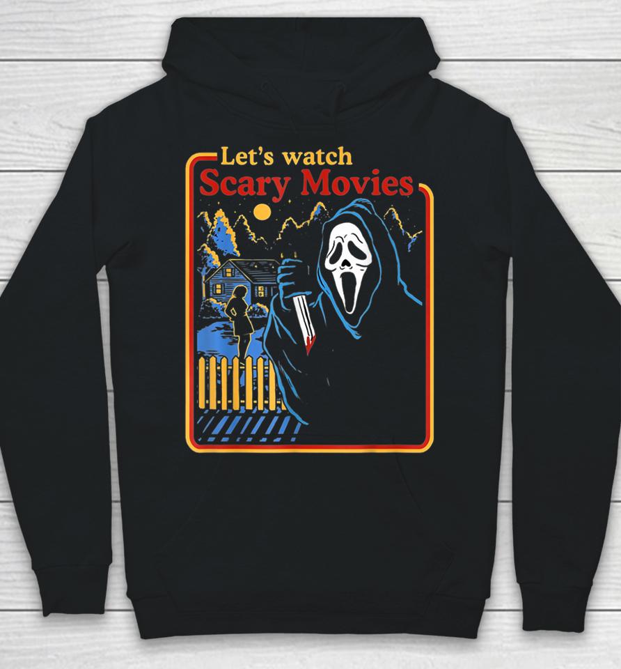 Funny Halloween Let’s Watch Scary Horror Movies Ghost Hoodie