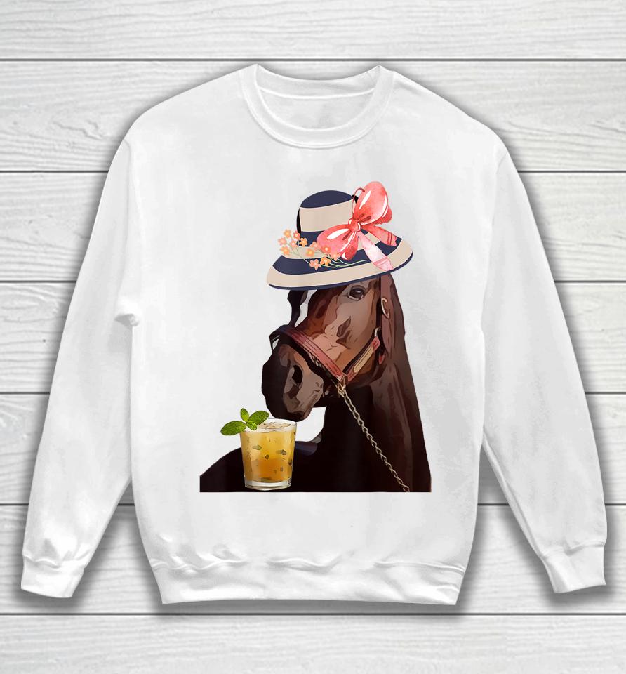 Funny Horse Derby Party Sweatshirt