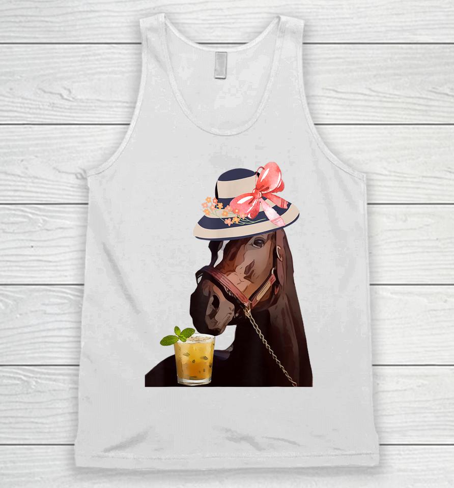 Funny Horse Derby Party Unisex Tank Top