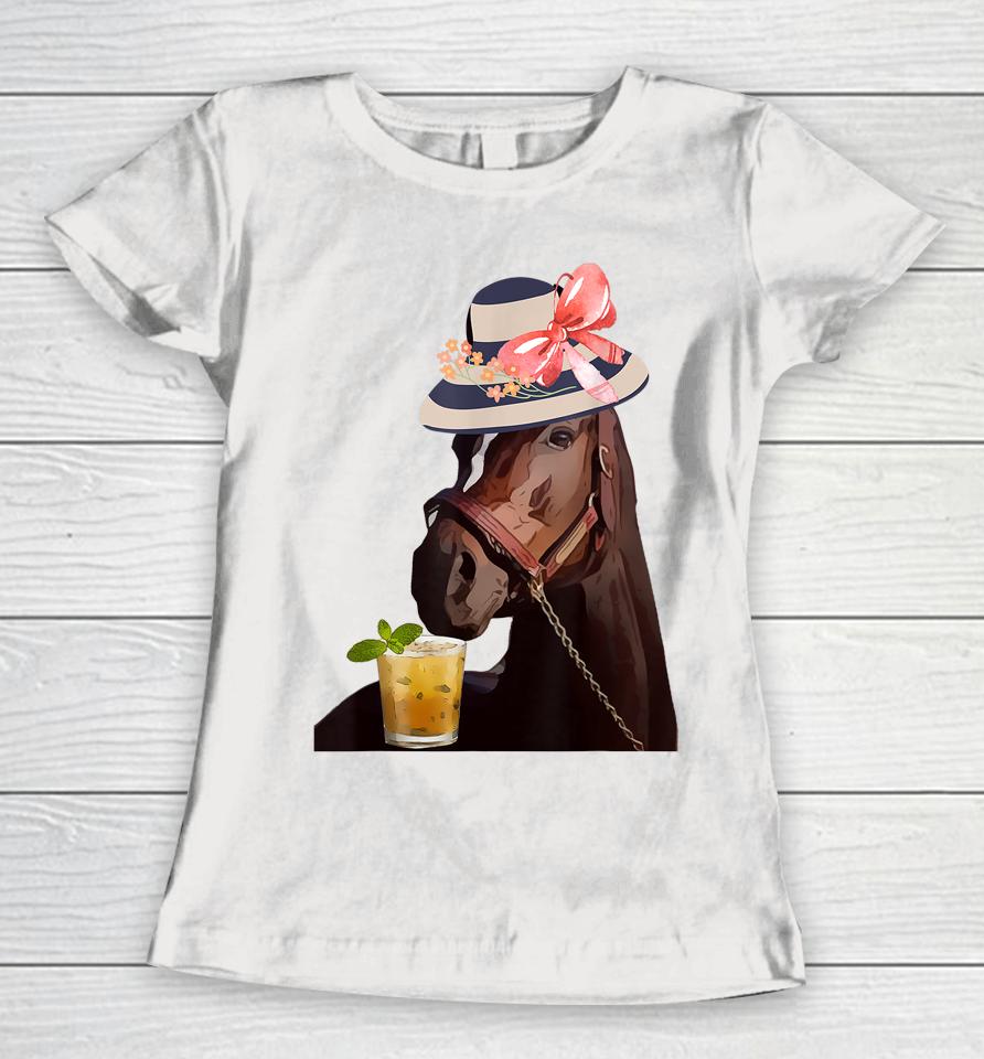 Funny Horse Derby Party Women T-Shirt