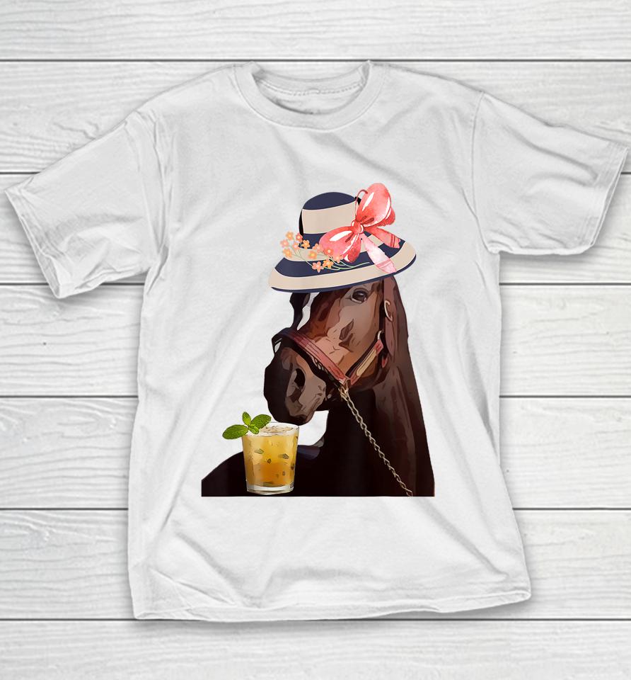 Funny Horse Derby Party Youth T-Shirt