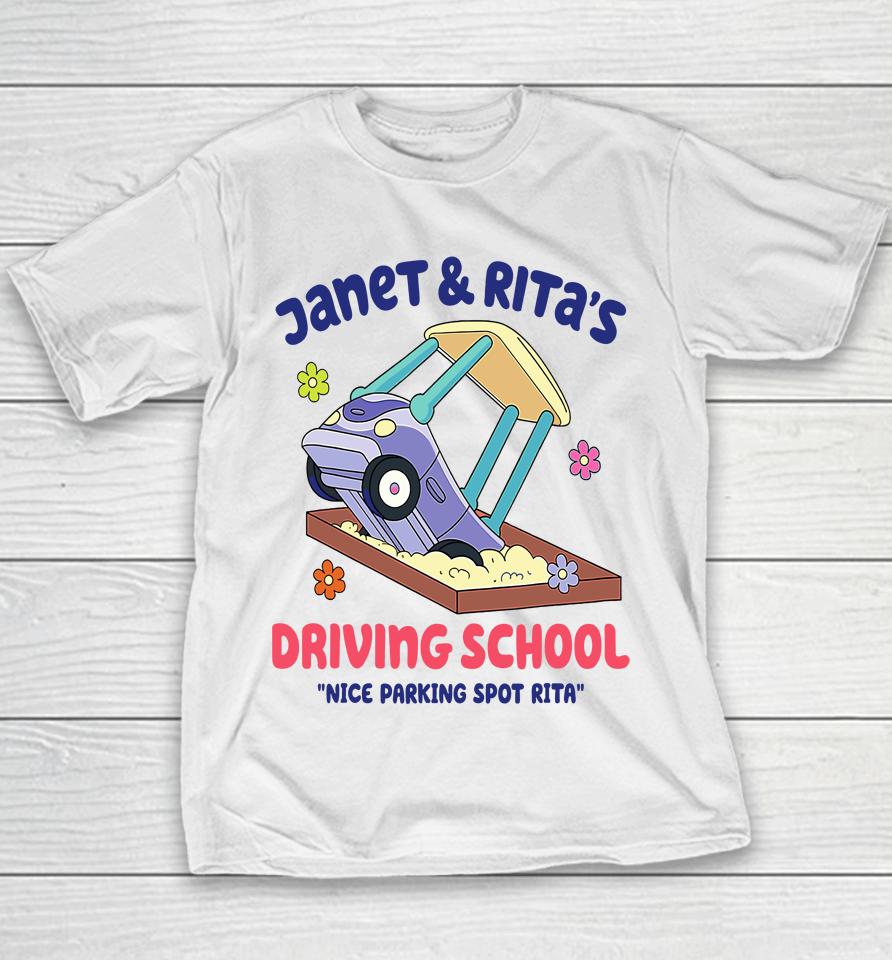 Funny Janet And Rita Driving School Nice Parking Spot Rita Youth T-Shirt