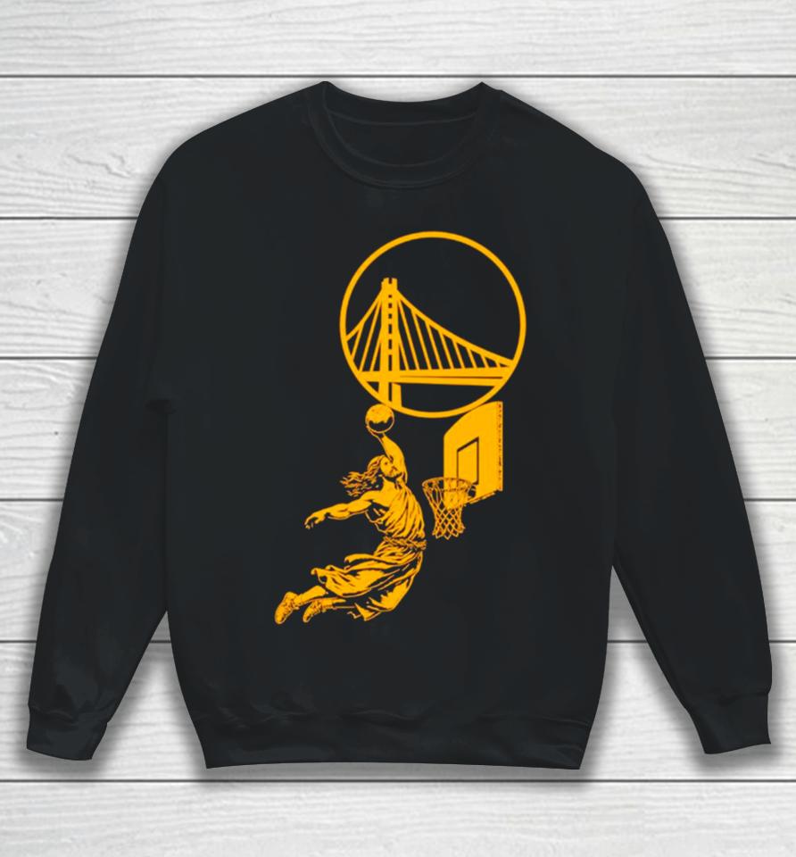 Funny Jesus Play Basketball Golden State Warriors Sweatshirt