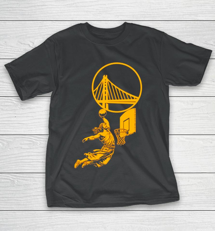 Funny Jesus Play Basketball Golden State Warriors T-Shirt