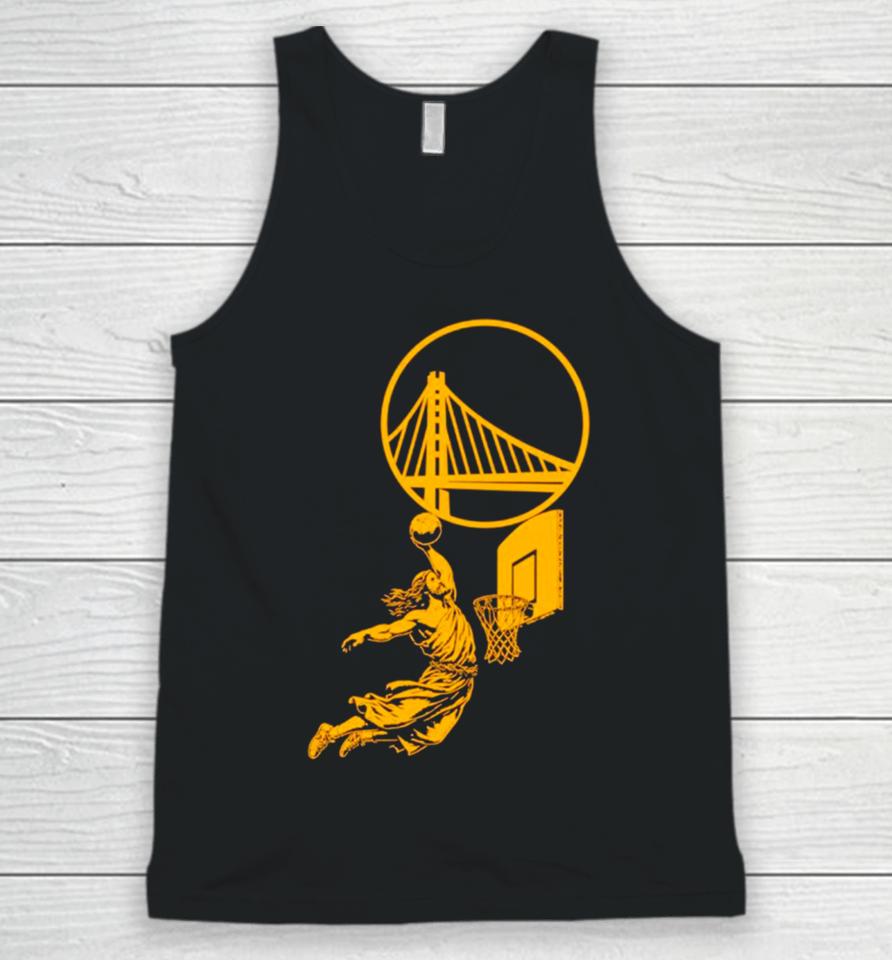 Funny Jesus Play Basketball Golden State Warriors Unisex Tank Top