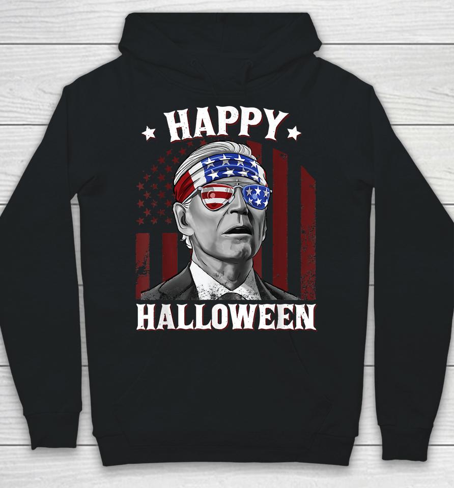Funny Joe Biden Happy Halloween Confused 4Th Of July 2022 Hoodie