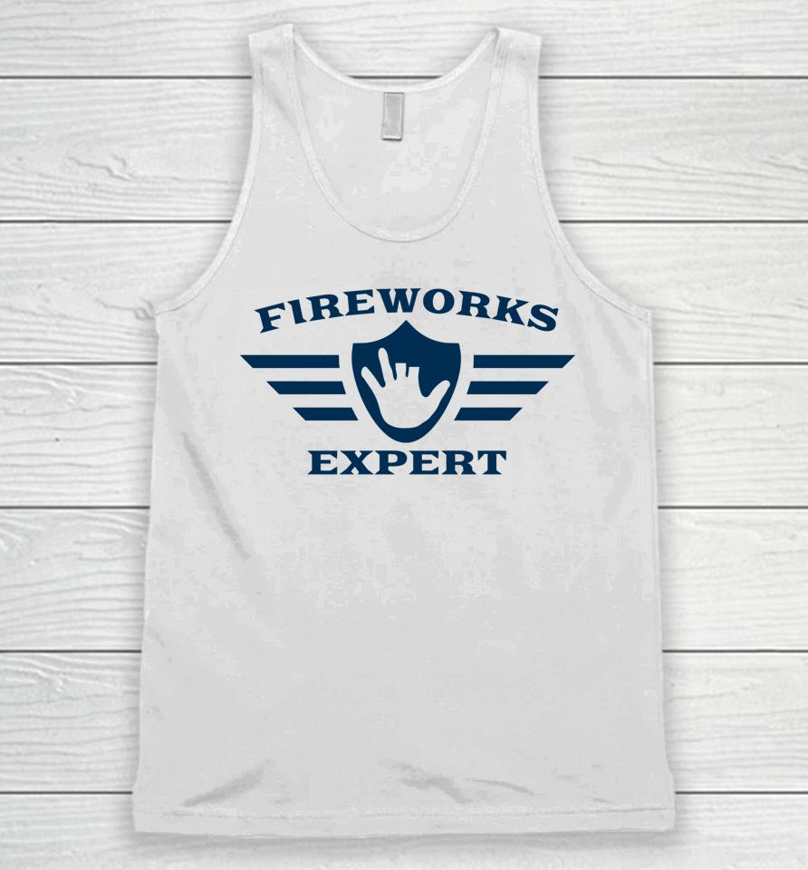 Funny July 4Th New Years Eve Day Fireworks Expert Unisex Tank Top