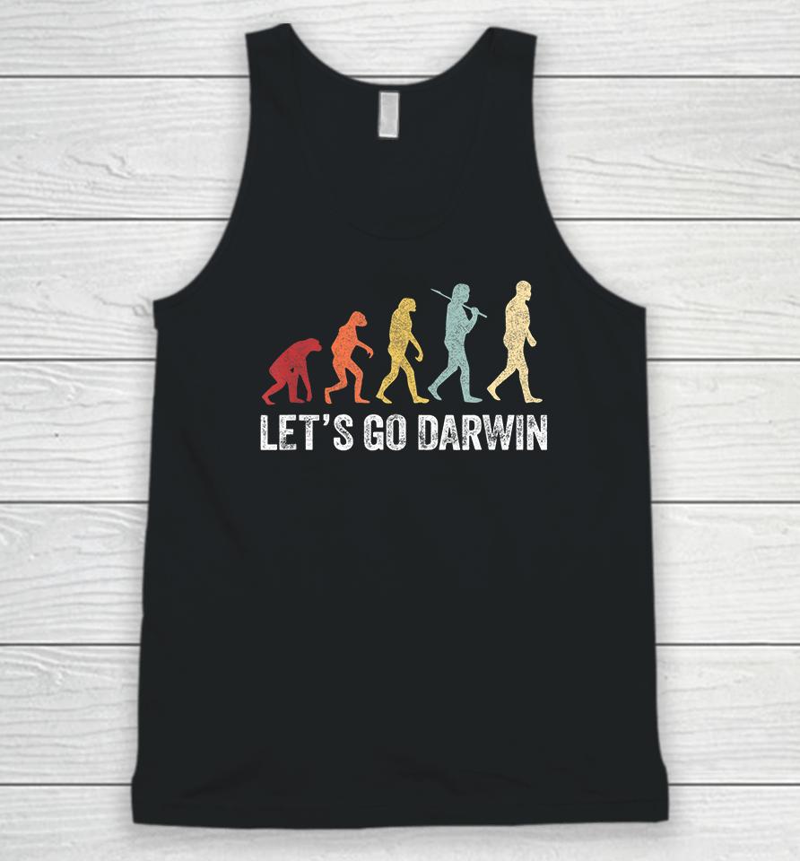 Funny Let's Go Darwin Evolution Unisex Tank Top