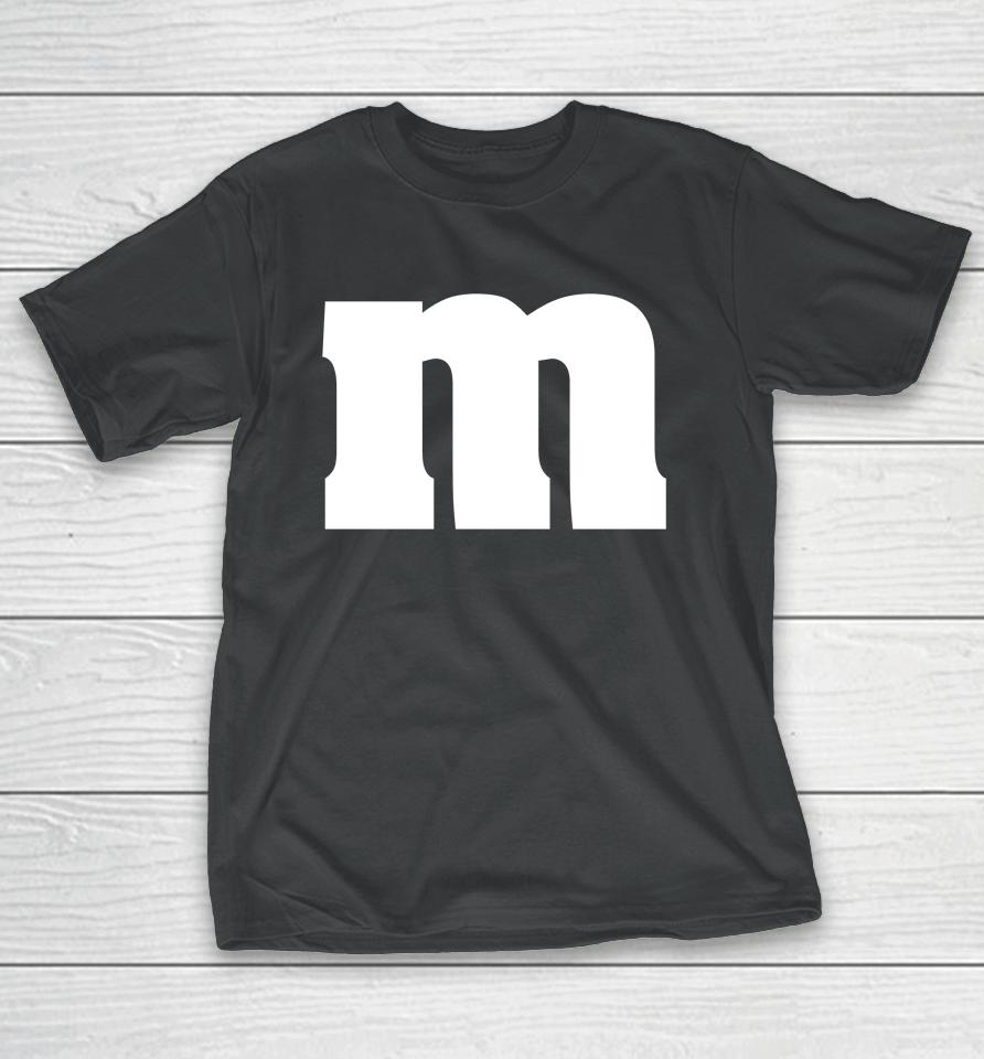 Funny Letter M Groups Halloween 2023 Team Groups Costume T-Shirt