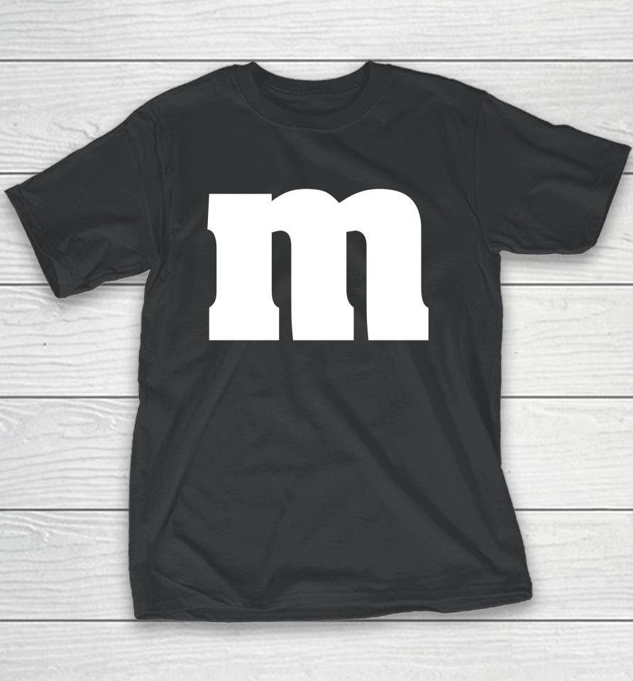 Funny Letter M Groups Halloween 2023 Team Groups Costume Youth T-Shirt