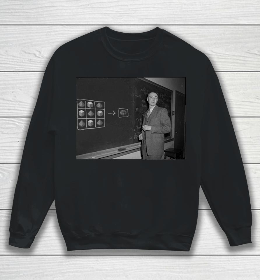 Funny Nuclear Equations Oppenheimer Minecraft Sweatshirt