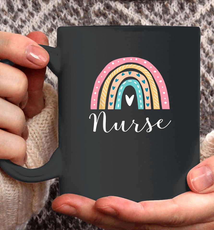 Funny Nurse Rainbow Gifts Nursing Coffee Mug