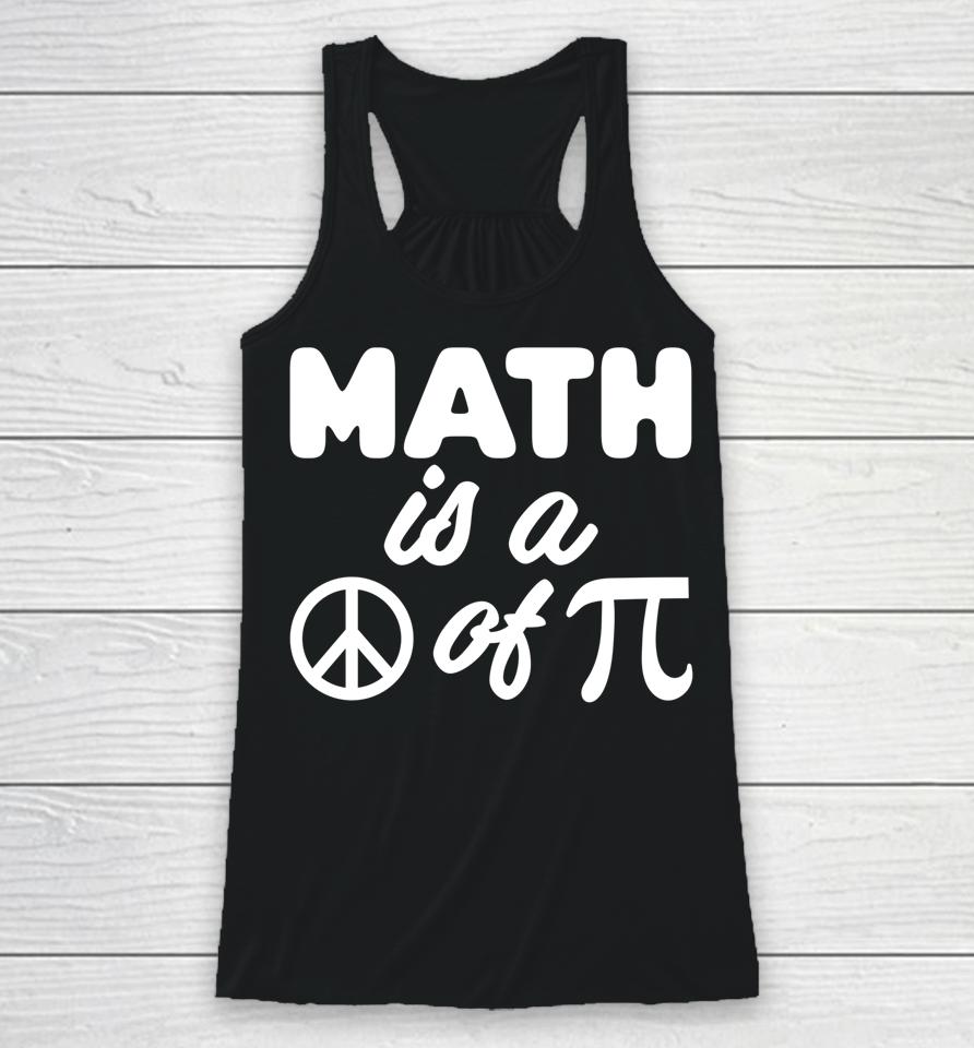 Funny Pi Math Science Teacher 3 14 Funny Pi Day Lovers Racerback Tank