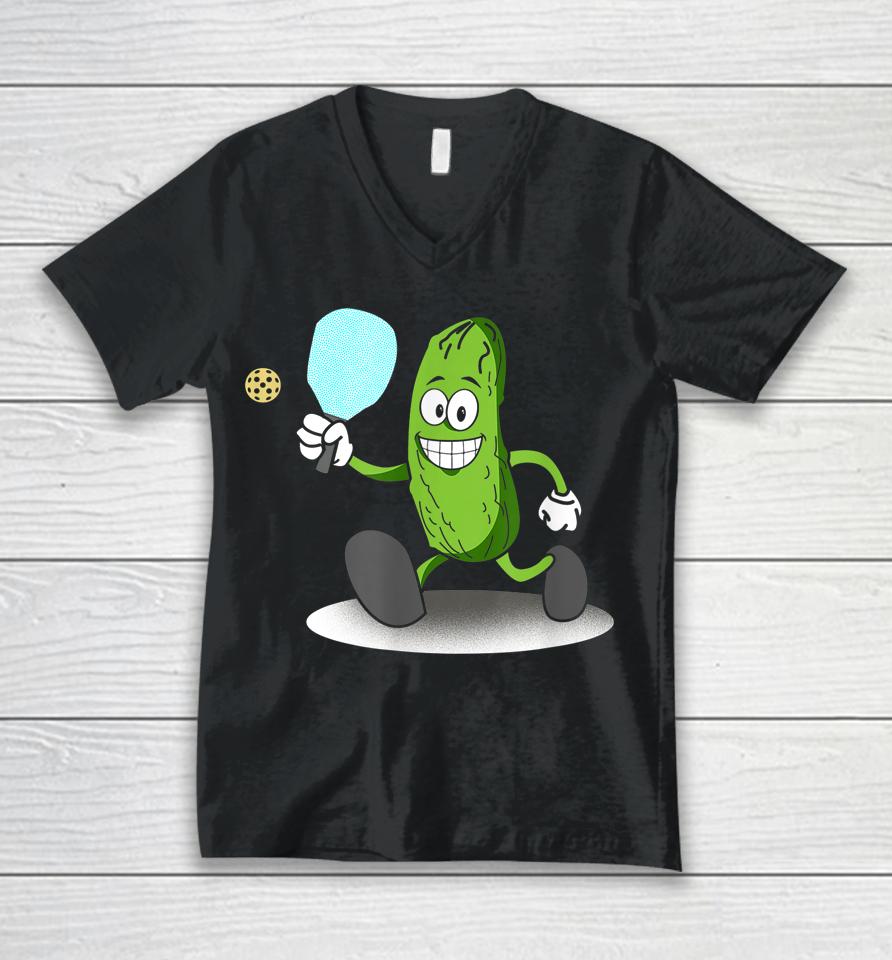 Funny Pickleball Unisex V-Neck T-Shirt