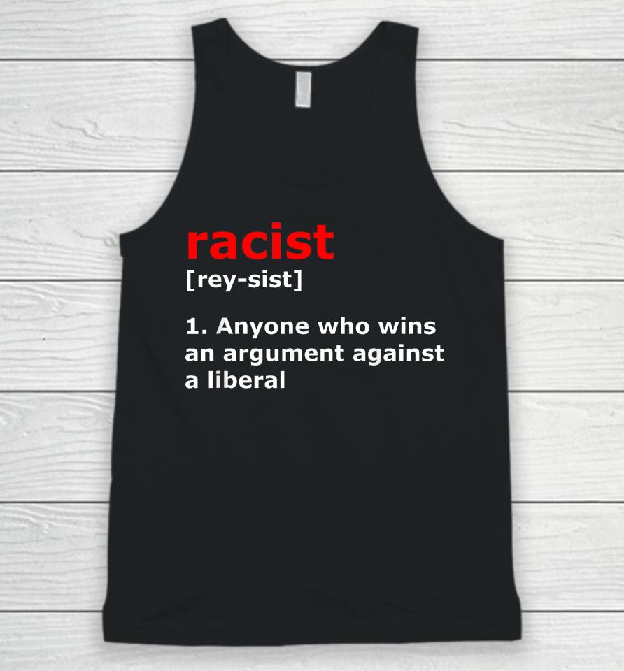 Funny Racist Definition Unisex Tank Top