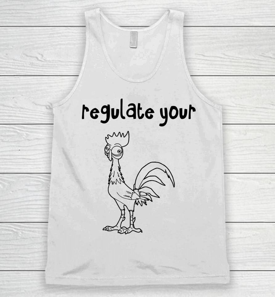 Funny Regulate Your Cck Regulate Your Cock Hei Rooster Unisex Tank Top