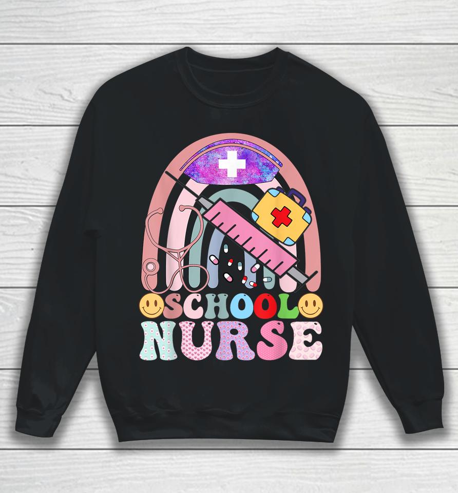Funny School Nurse Graphic Tees Tops Back To School Sweatshirt