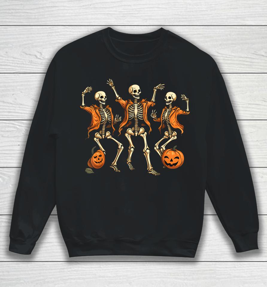 Funny Skeletons Dance Funny Halloween Sweatshirt