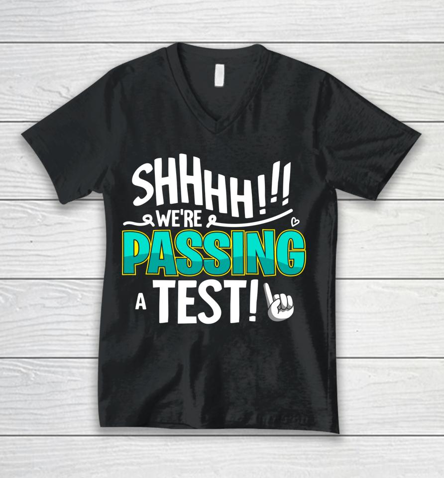 Funny Test Day Testing For Women Teachers Unisex V-Neck T-Shirt
