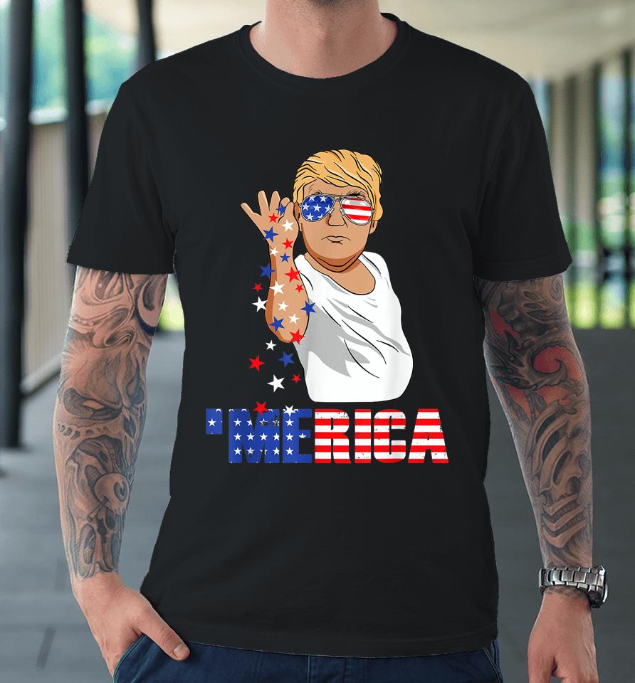 Funny Trump Salt Merica Freedom 4Th Of July Gifts Premium T-Shirt