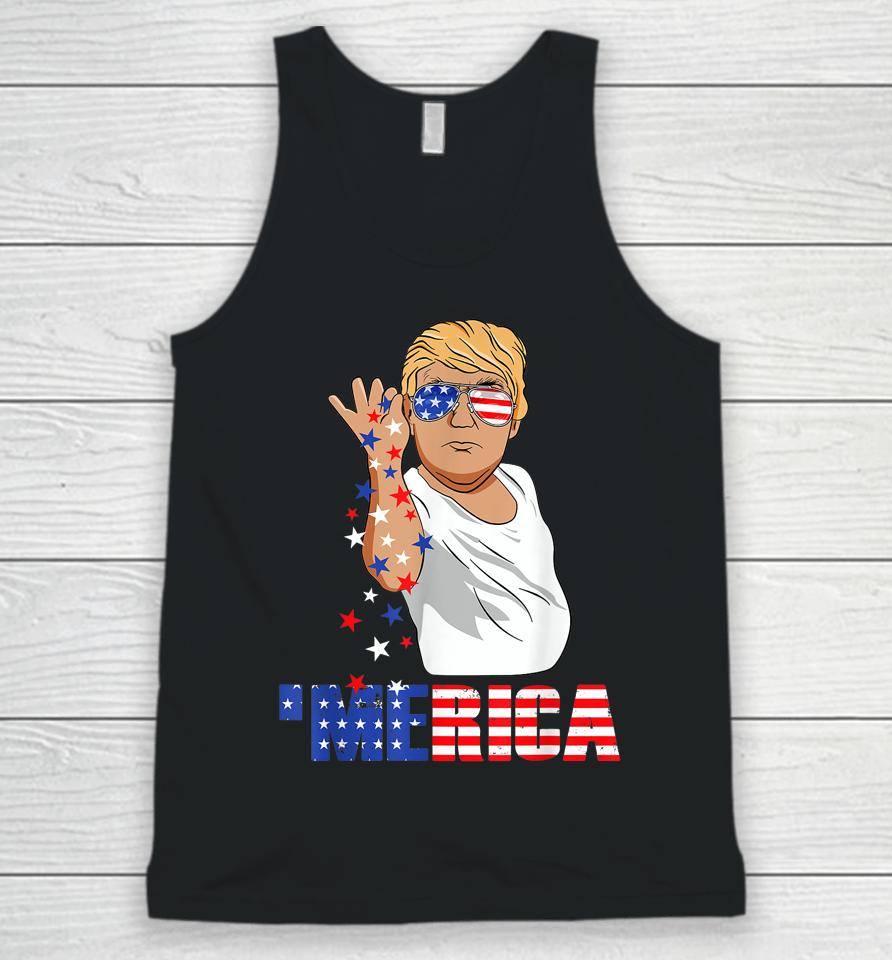 Funny Trump Salt Merica Freedom 4Th Of July Gifts Unisex Tank Top