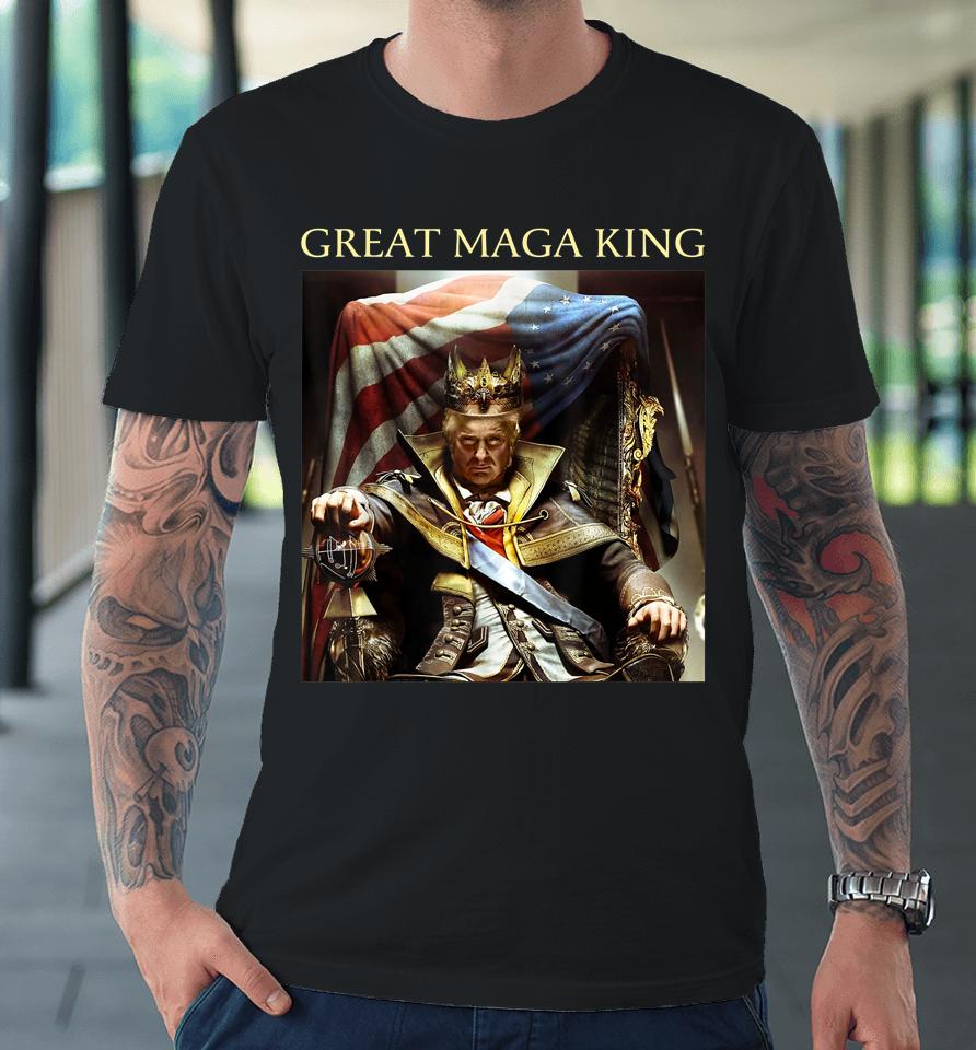Funny Ultra Maga T Shirt Trump The Great Maga King Premium T-Shirt
