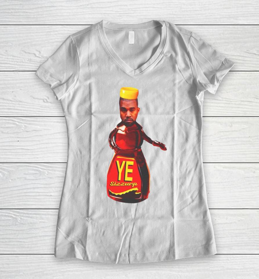 Funnyahhtees Ye Sizzurp Women V-Neck T-Shirt