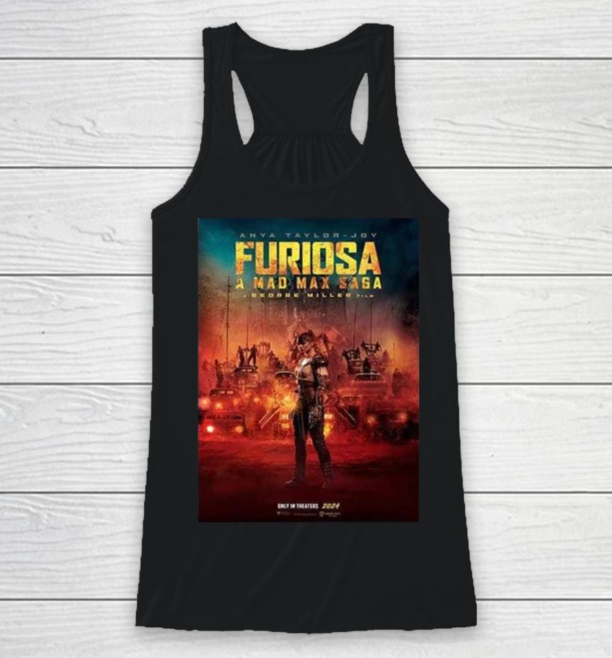 Furiosa A Mad Max Saga A George Miller Film Only In Theaters 2024 Racerback Tank