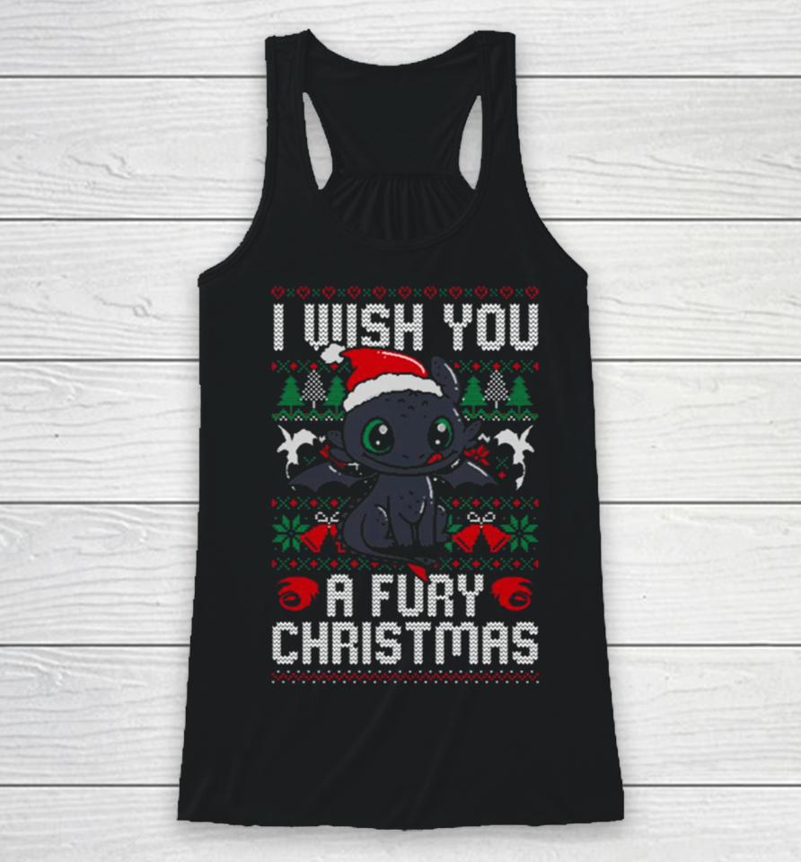 Fury Christmas Toothless Ugly Racerback Tank
