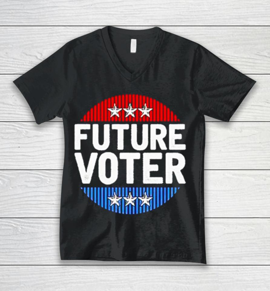 Future Voter Logo Unisex V-Neck T-Shirt