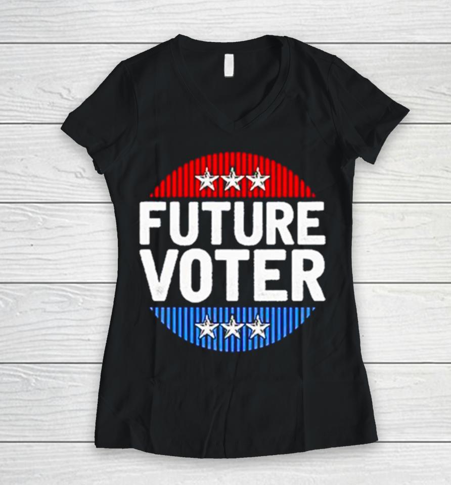 Future Voter Logo Women V-Neck T-Shirt