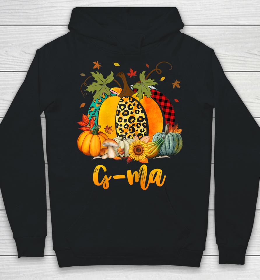 G-Ma Pumpkin Leopard Plaid Thanksgiving Family Matching Hoodie