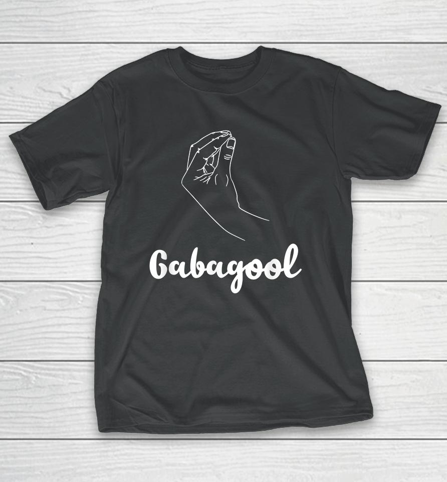 Gabagool Italian American Meat With Hand Sign Funny T-Shirt