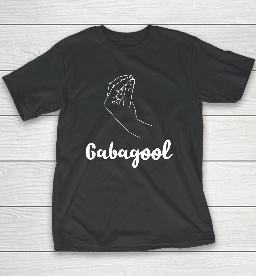 Gabagool Italian American Meat With Hand Sign Funny Youth T-Shirt