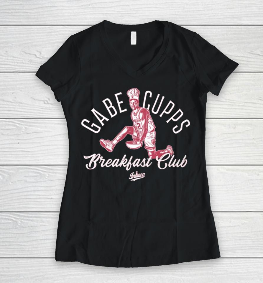 Gabe Cupps Breakfast Club Indiana Women V-Neck T-Shirt
