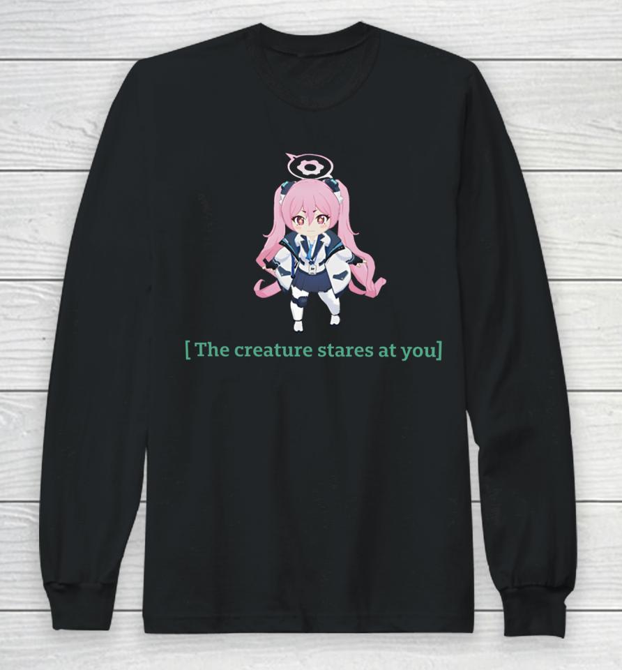 Gachaloha The Creature Stares At You Long Sleeve T-Shirt