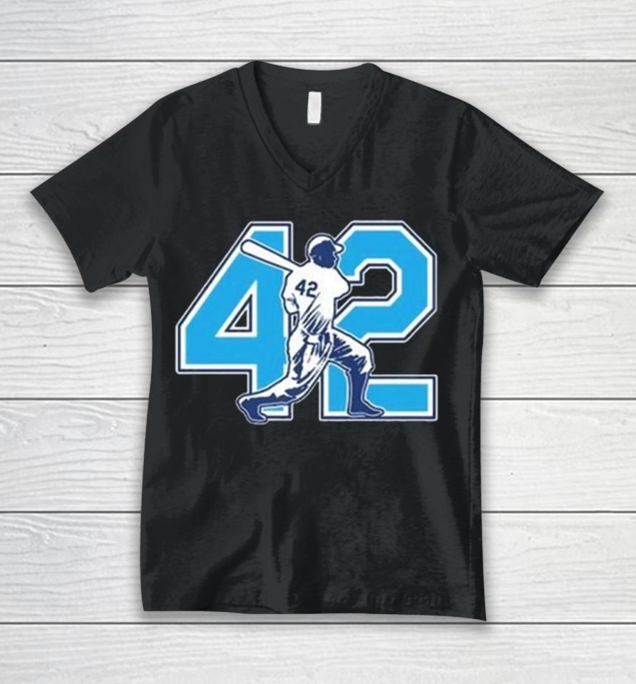 Game Day 2024 Jackie Robinson Oakland Baseball New Unisex V-Neck T-Shirt