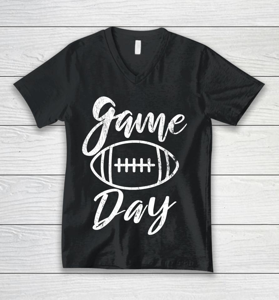 Game Day Football Unisex V-Neck T-Shirt