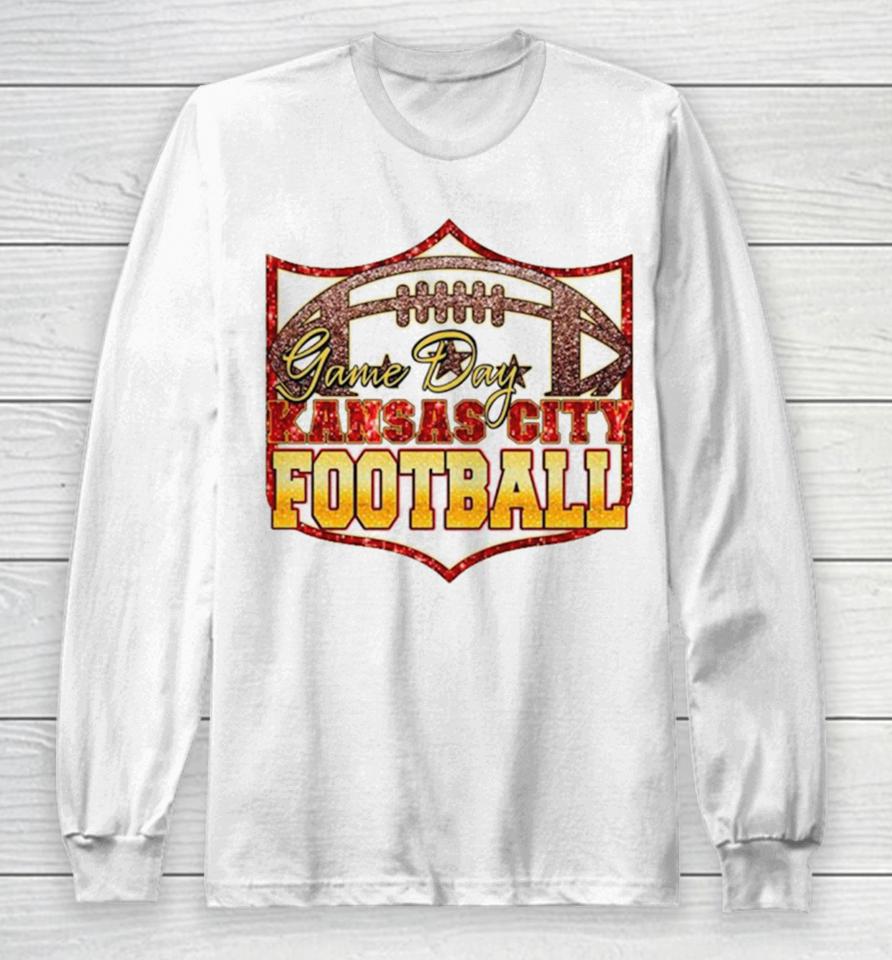 Game Day Kansas City Football Logo Long Sleeve T-Shirt