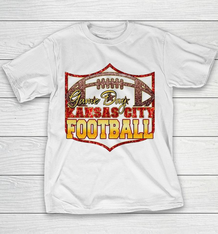 Game Day Kansas City Football Logo Youth T-Shirt